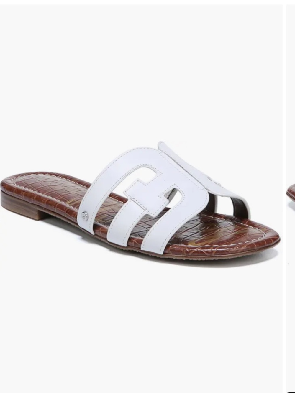 Sam Edelman Bay Cutout Slides White